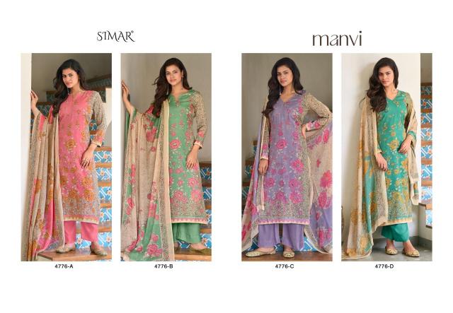 Simar glossy manvi dress material wholesale